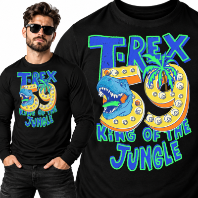 LONGSLEEVE ŚMIESZNY T-REX